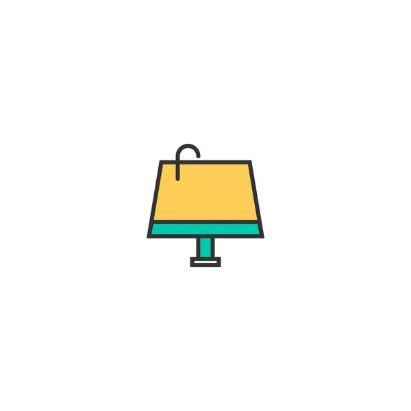 Lampa ikona designu. Podstawowe ikony wektor wzór — Wektor stockowy
