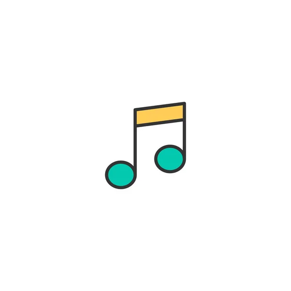 Musik-Player-Icon-Design. Wesentliches Icon-Vektor-Design — Stockvektor