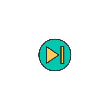 Simgesi tasarım atlayın. Temel simge vektör tasarımı