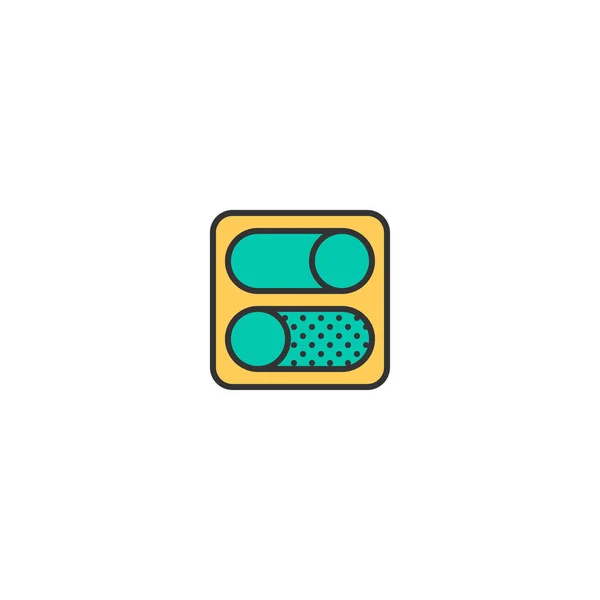 Switch icon design. Essential icon vector design — Stock Vector