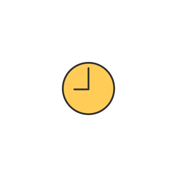 Saat simgesi tasarım. Temel simge vektör tasarımı — Stok Vektör