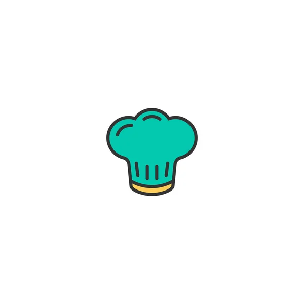 Diseño del icono del chef. Diseño del vector icono de la gastronomía — Archivo Imágenes Vectoriales