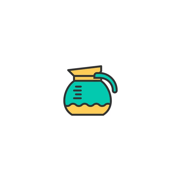 Design de ícone de máquina de café. Desenho de vetor ícone de gastronomia — Vetor de Stock