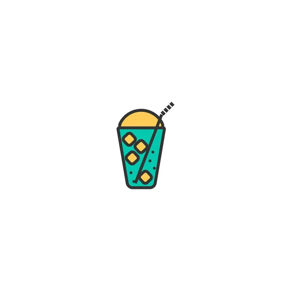 Diseño de icono de Frappe. Diseño del vector icono de la gastronomía — Archivo Imágenes Vectoriales