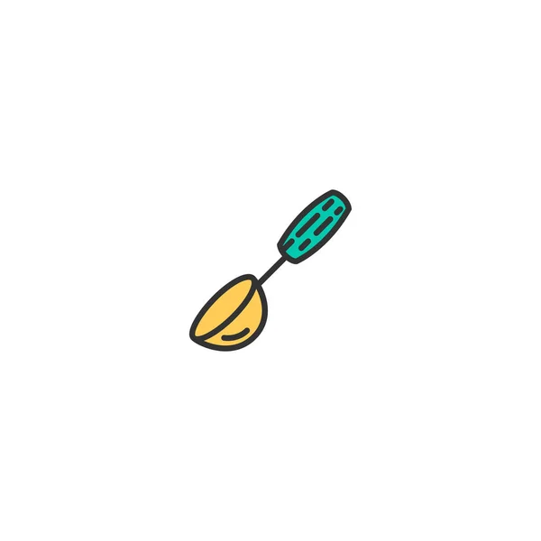 Diseño de icono de cucharón. Diseño del vector icono de la gastronomía — Vector de stock