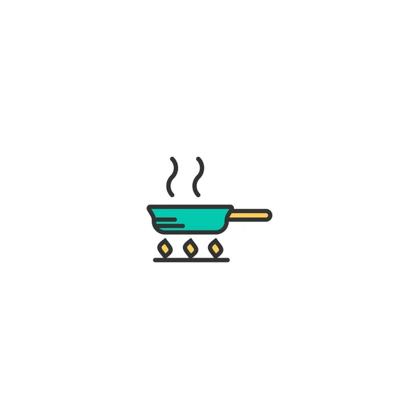 Desenho de ícone Pan. Desenho de vetor ícone de gastronomia —  Vetores de Stock