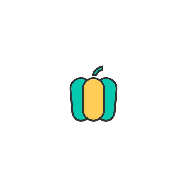 Diseño de icono de pimienta. Diseño del vector icono de la gastronomía — Vector de stock