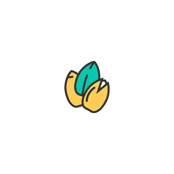 Diseño de iconos de semillas. Diseño del vector icono de la gastronomía — Vector de stock