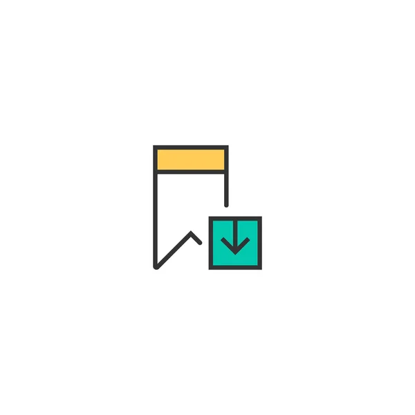 Desenho de ícone de marcador. Projeto vetorial ícone de interação — Vetor de Stock