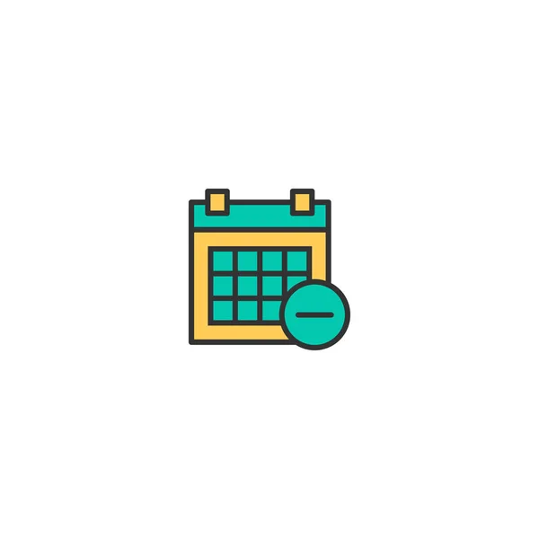 Progettazione icona del calendario. Icona di interazione progettazione vettoriale — Vettoriale Stock