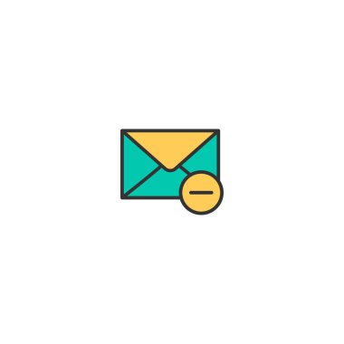 Zarf simgesi tasarım. Etkileşim simge vektör tasarımı