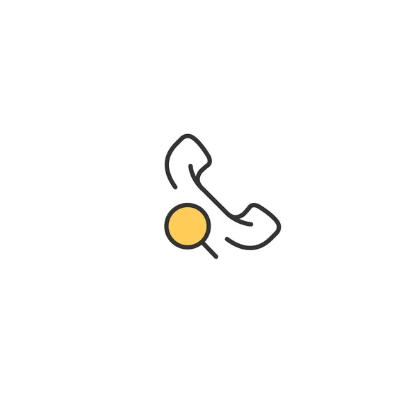 Diseño de iconos de llamada telefónica. Diseño del vector icono de interacción — Vector de stock