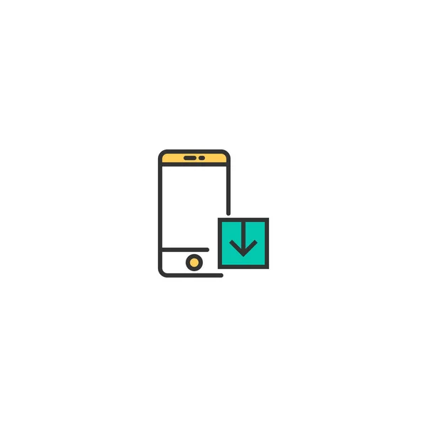 Design de ícone de telefone inteligente. Projeto vetorial ícone de interação — Vetor de Stock