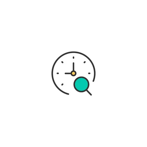 Diseño del icono del cronómetro. Diseño del vector icono de interacción — Archivo Imágenes Vectoriales