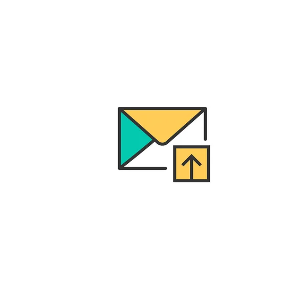 Mail-Icon-Design. Interaktion Icon Vektor Design — Stockvektor