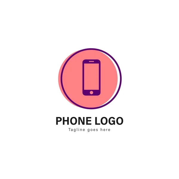 Дизайн шаблону логотипу смартфона. Логотип смартфона з сучасною рамкою Векторний дизайн — стоковий вектор