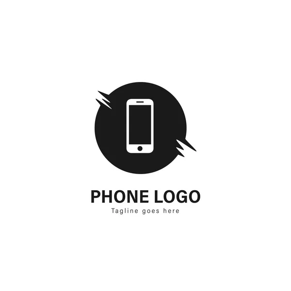 Έξυπνο τηλέφωνο πρότυπο λογότυπο του σχεδιασμού. Λογότυπο έξυπνο τηλέφωνο με σύγχρονο σκελετό διανυσματική σχεδίαση — Διανυσματικό Αρχείο