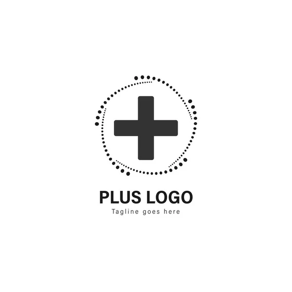 Modèle de logo médical design. Logo médical avec design vectoriel de cadre moderne — Image vectorielle