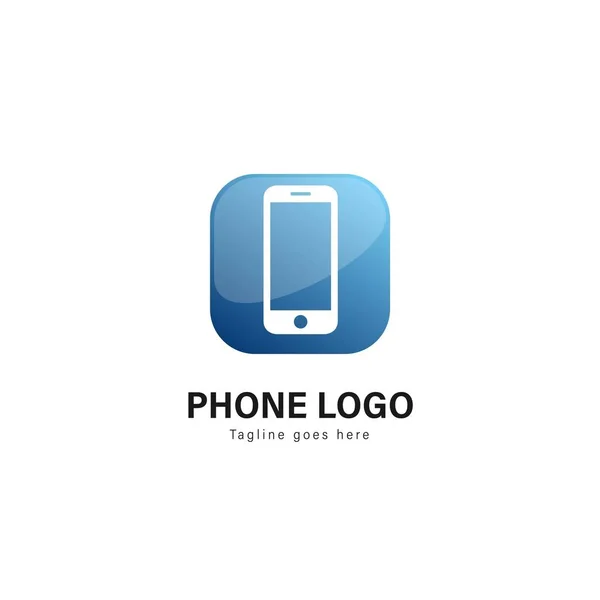 Smart telefon logotyp malldesign. Smart telefon logotyp med moderna ram vektor design — Stock vektor