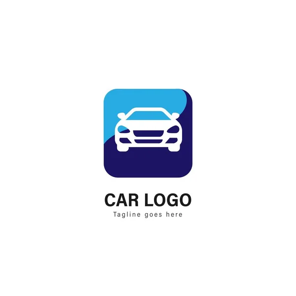 Design de modelo de logotipo do carro. Logotipo do carro com design de vetor de quadro moderno — Vetor de Stock