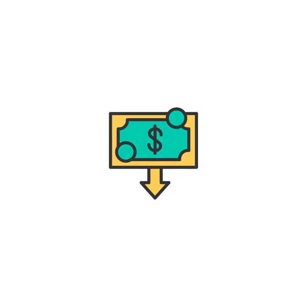 Geld pictogram ontwerp. Marketing pictogram vector design — Stockvector