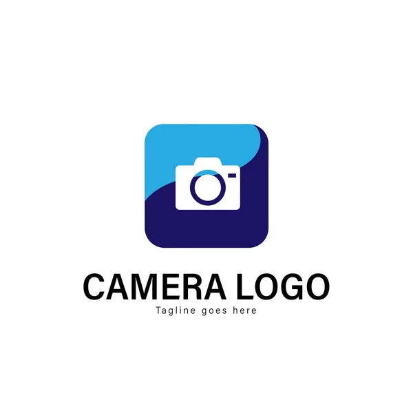Дизайн логотипа камеры. Логотип камеры с современным дизайном рамы — стоковый вектор