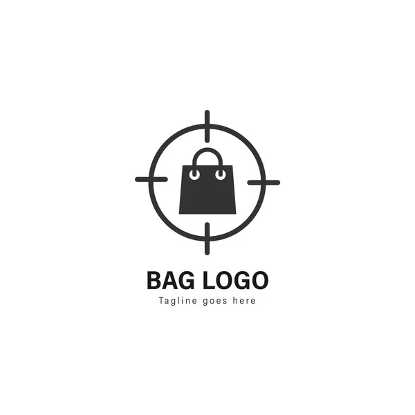 Diseño de plantilla de logotipo de tienda. Logo de la tienda con marco moderno — Archivo Imágenes Vectoriales