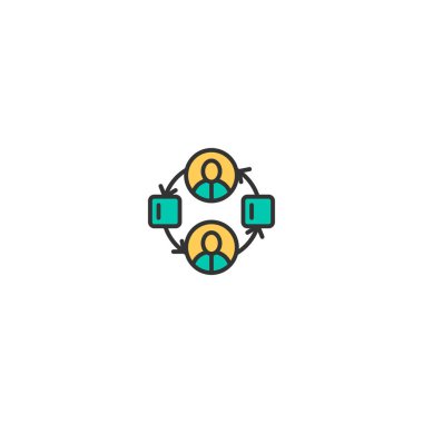 Proje Yönetimi simge vektör tasarımı