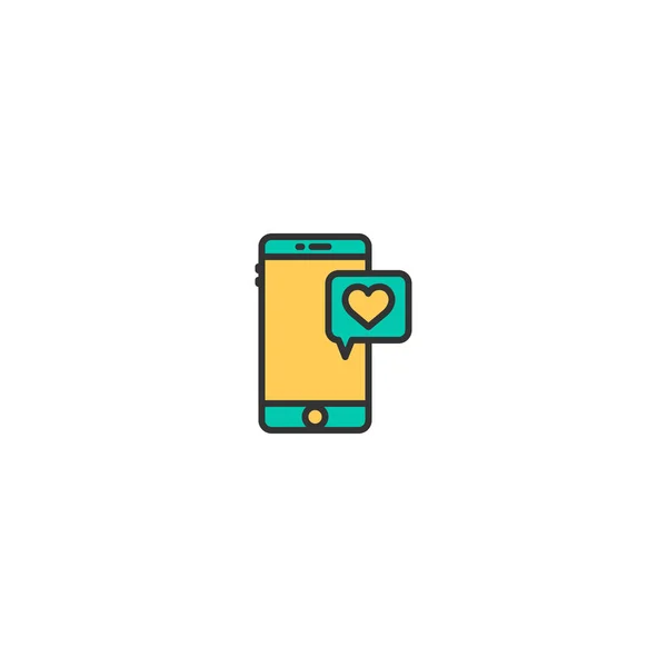 Smart phone Icon Design. Stile di vita icona vettoriale design — Vettoriale Stock