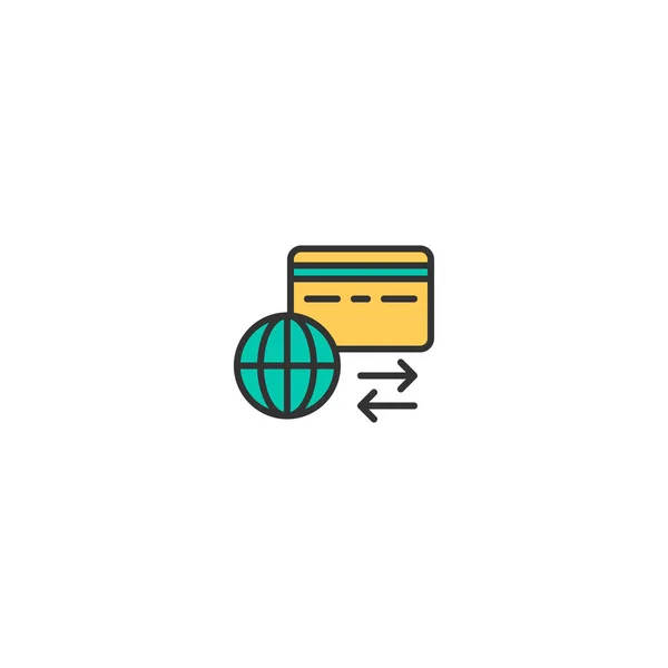 Diseño de icono de tarjeta de crédito. Icono de compras vector de diseño — Vector de stock