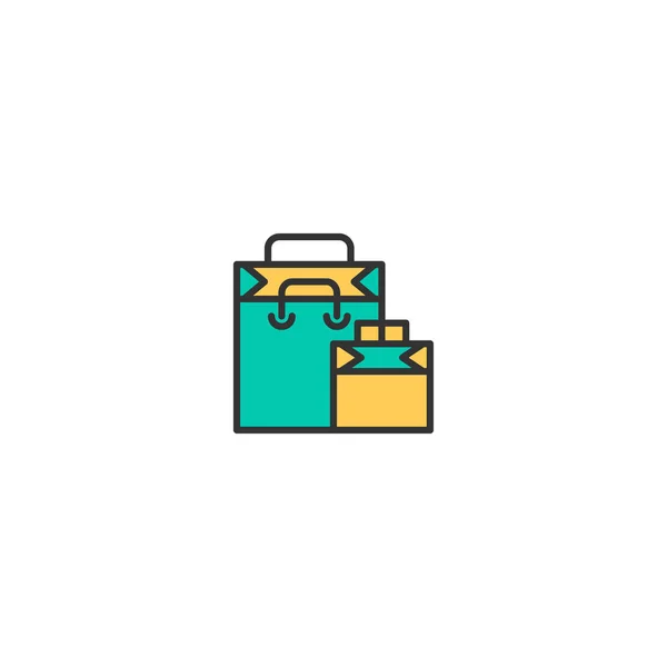 Shopping Bag Icon Design. Design von Shopping-Ikonen — Stockvektor