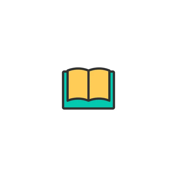 Open book icon design. Stationery icon vector design — Stock Vector