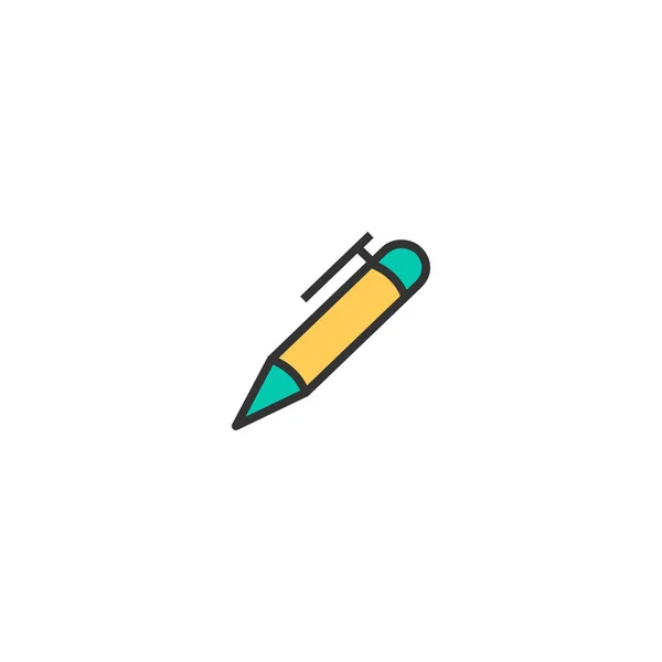 Kalem simgesi tasarım. Kırtasiye simge vektör tasarımı — Stok Vektör