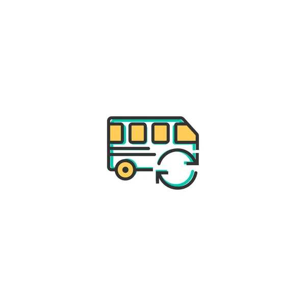 Bus pictogram ontwerp. Vervoer pictogram vector design — Stockvector
