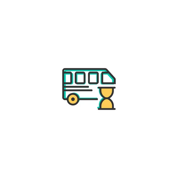 Conception d'icône de bus. Conception vectorielle icône de transport — Image vectorielle