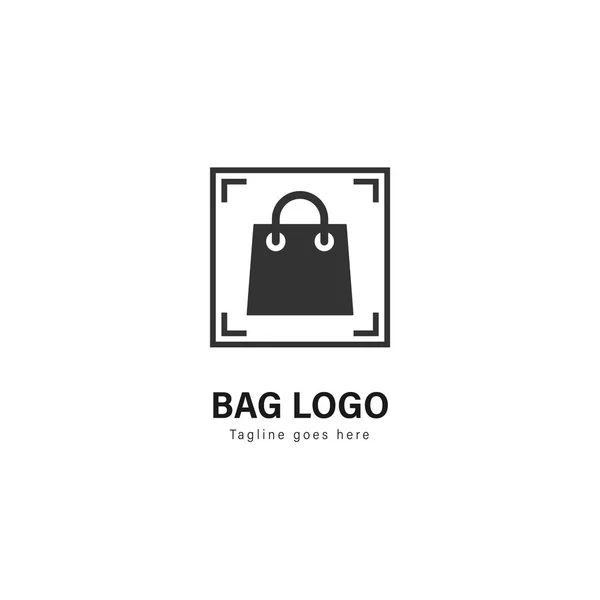 Handla logotyp malldesign. Shop-logotypen med moderna ram — Stock vektor