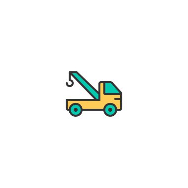 Crane icon design. Transportation icon vector design clipart