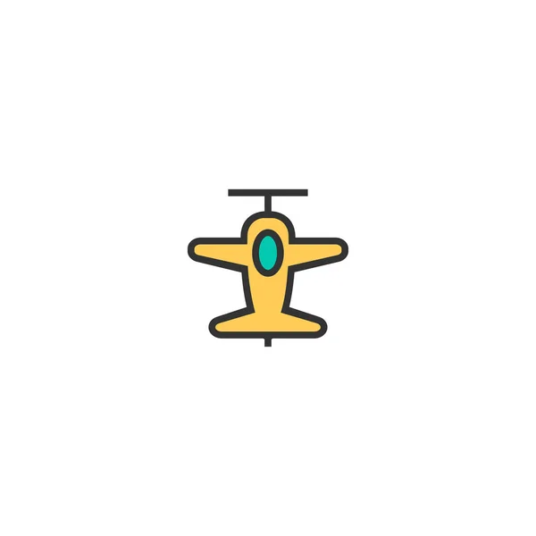 Airplane icon design. Transportation icon vector design — Stock Vector