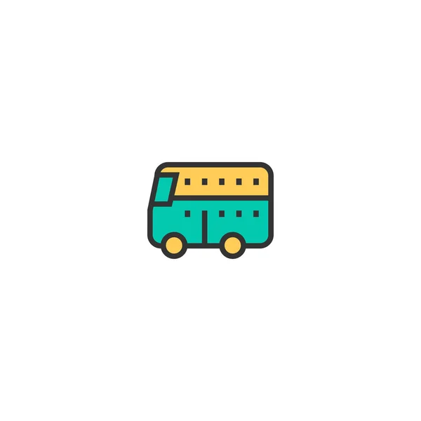 Autobus design ikony. Doprava ikony vektorový design — Stockový vektor