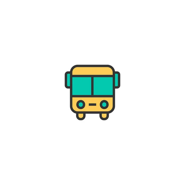 버스 아이콘 디자인입니다. 교통 아이콘 벡터 디자인 — 스톡 벡터