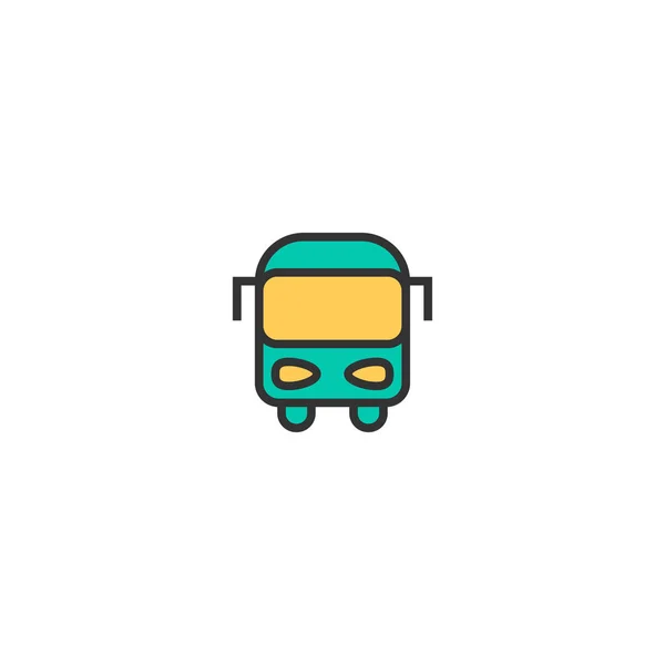 Diseño de icono de autobús. Icono de transporte vector de diseño — Vector de stock