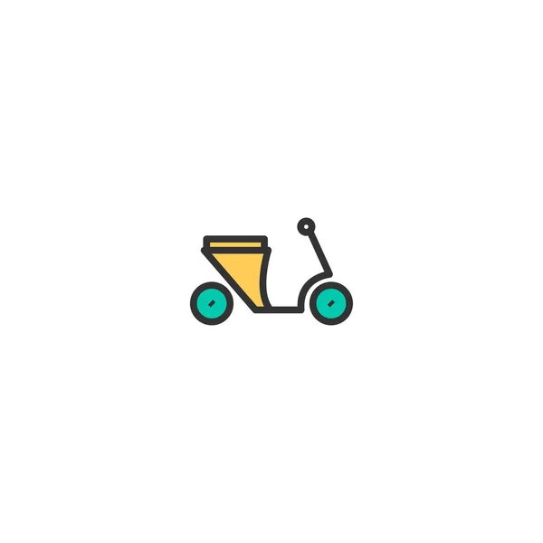 Diseño icono de la motocicleta. Icono de transporte vector de diseño — Vector de stock