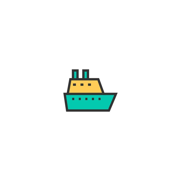 Schip pictogram ontwerp. Vervoer pictogram vector design — Stockvector