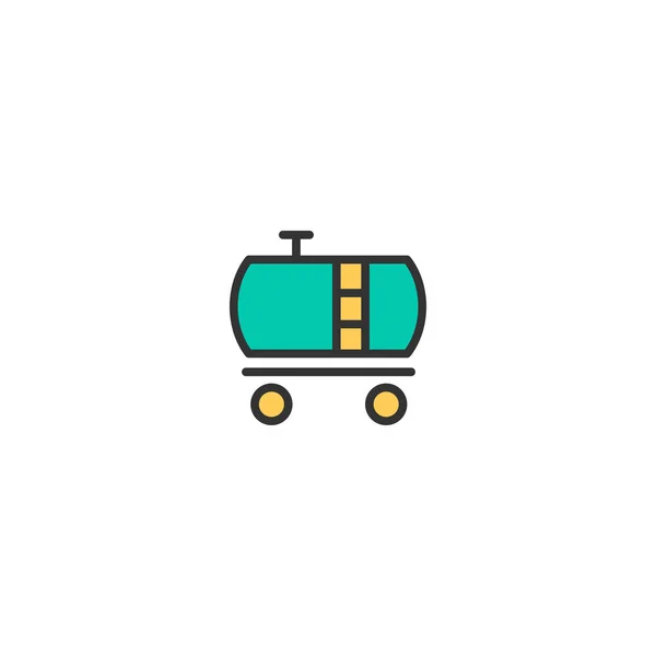 Tank wagon icon design. Transportation icon vector design — Stock Vector