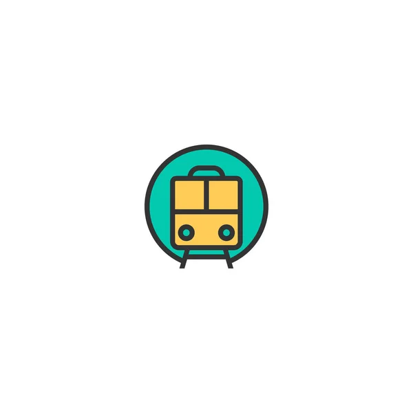 Diseño del icono del tren. Icono de transporte vector de diseño — Vector de stock