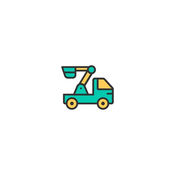 Projeto de ícone de guindaste. Design de vetor ícone de transporte — Vetor de Stock