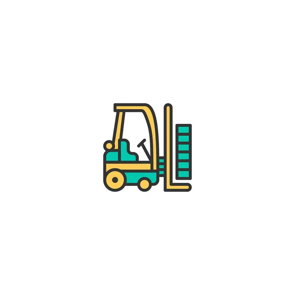 Design de ícone de empilhadeira. Design de vetor ícone de transporte —  Vetores de Stock