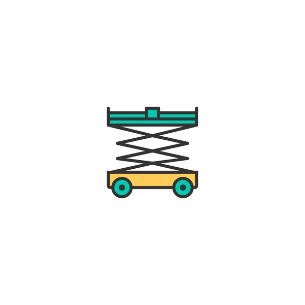 Lifter-Icon-Design. Verkehrsikone Vektor-Design — Stockvektor