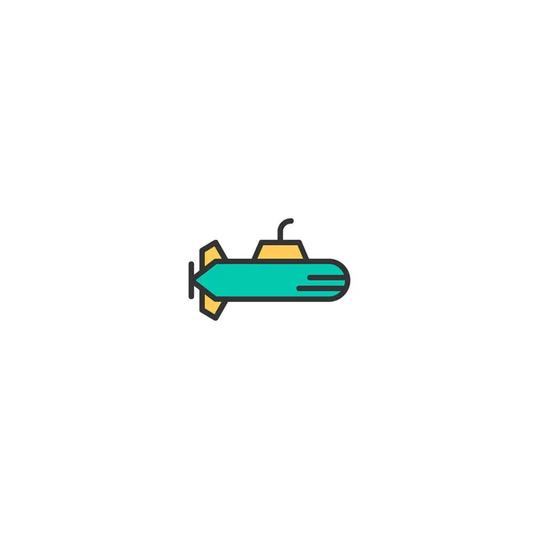 Submarine icon design. Transportation icon vector design — Stock Vector