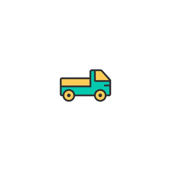 Vrachtwagen pictogram ontwerp. Vervoer pictogram vector design — Stockvector